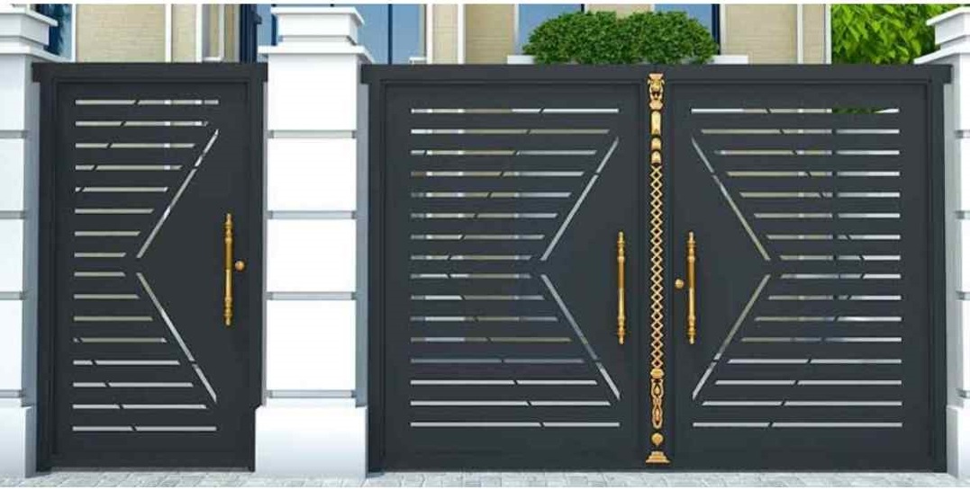 درب آهنی حیاط کد O1000