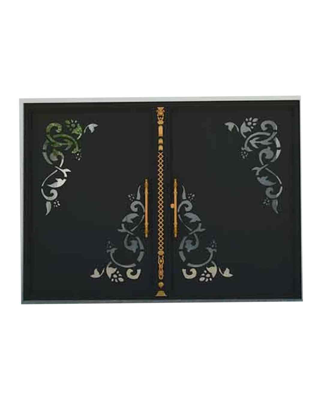 درب حیاط فلزی ساده کد V90