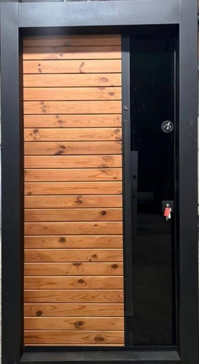 درب ضد سرقت ترموود شیشه کدA157