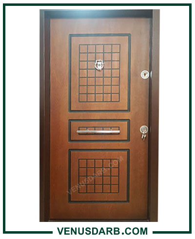 درب ضد سرقت ارزان قهوه ای کد A112